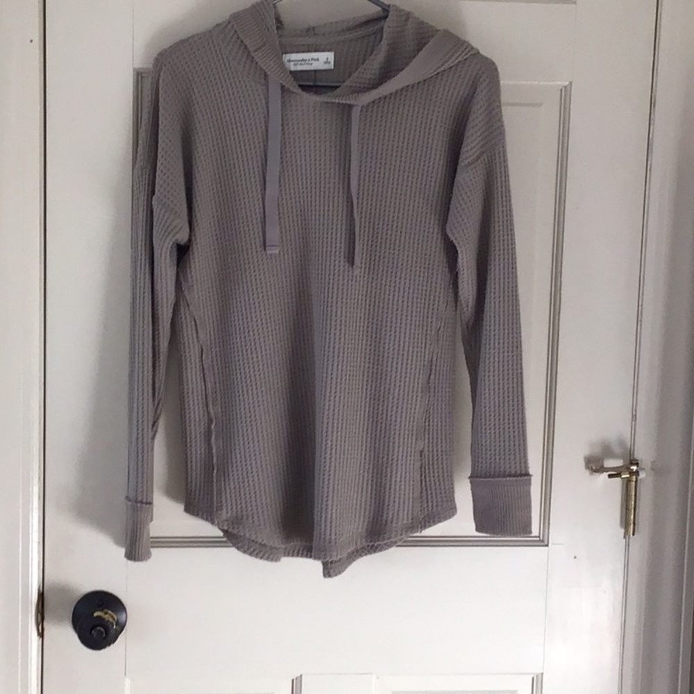 Abercrombie waffle brushed hoodie